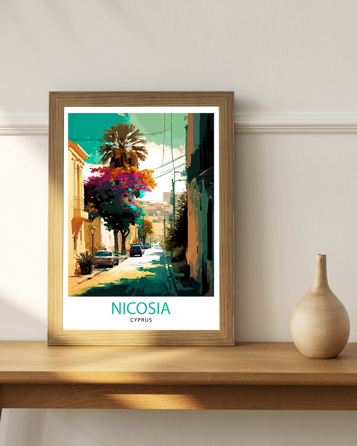 Nicosia Cyprus Travel Poster Nicosia