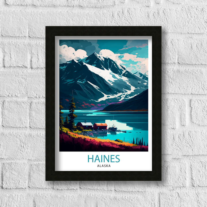 Haines Alaska Travel Print Haines Wall Art Alaska Landscape Decor Travel Poster Haines Scenic Print Home Decor