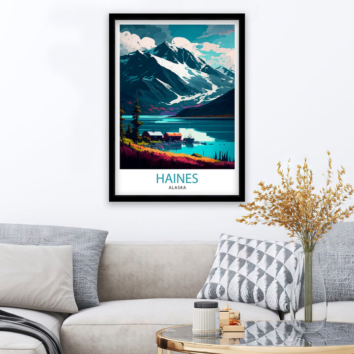 Haines Alaska Travel Print Haines Wall Art Alaska Landscape Decor Travel Poster Haines Scenic Print Home Decor