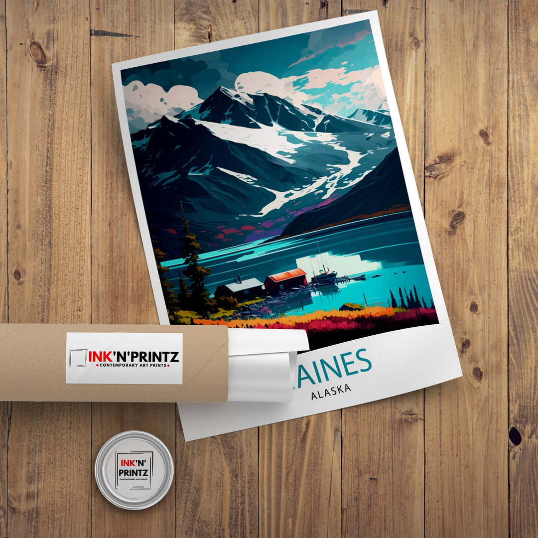 Haines Alaska Travel Print Haines Wall Art Alaska Landscape Decor Travel Poster Haines Scenic Print Home Decor