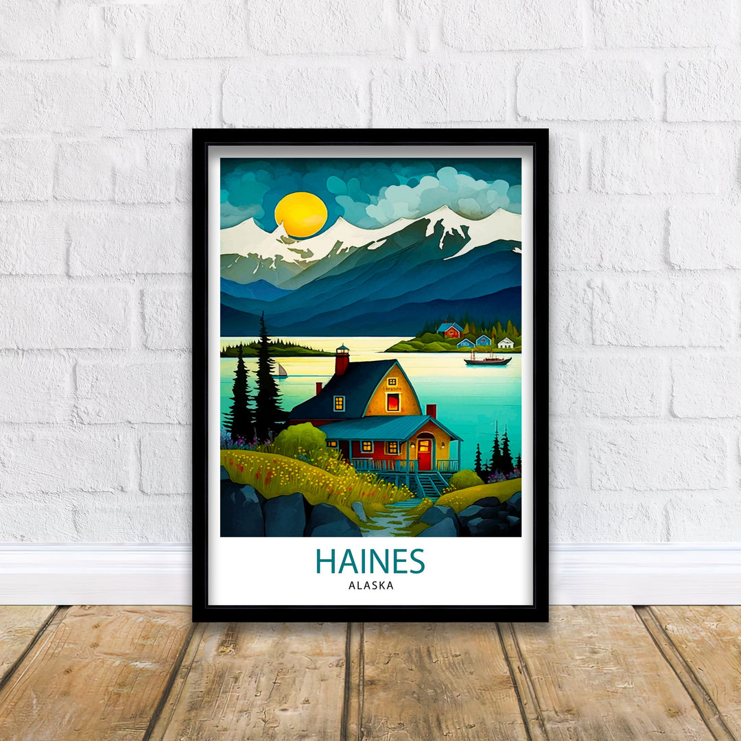 Haines Alaska Travel Print Haines Wall Art Alaska Landscape Decor Travel Poster Haines Scenic Print Home Decor