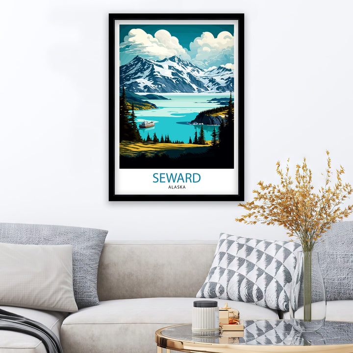 Seward Alaska Travel Poster