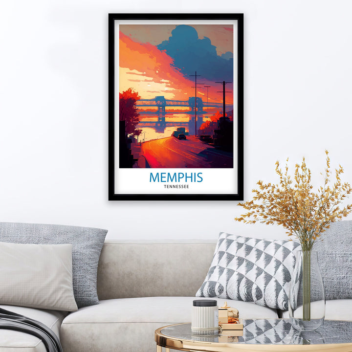 Memphis Tennessee Travel Poster