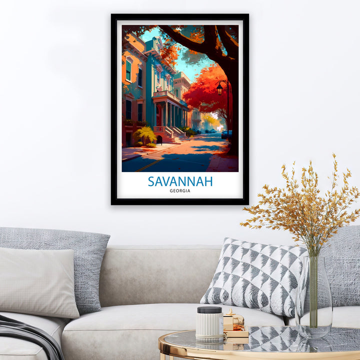 Savannah Georgia Travel Poster