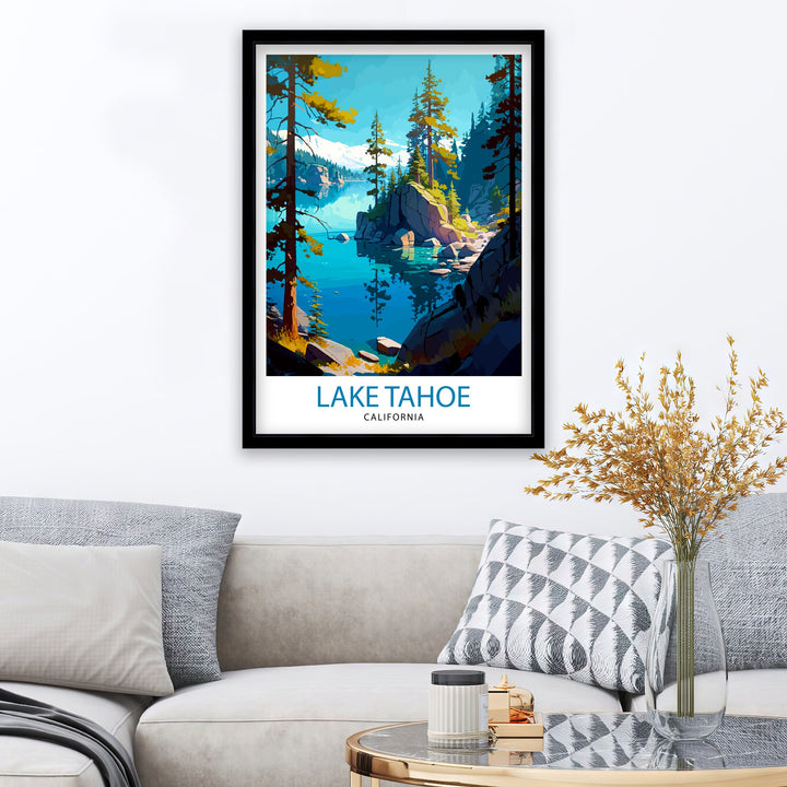 Lake Tahoe California Travel Print