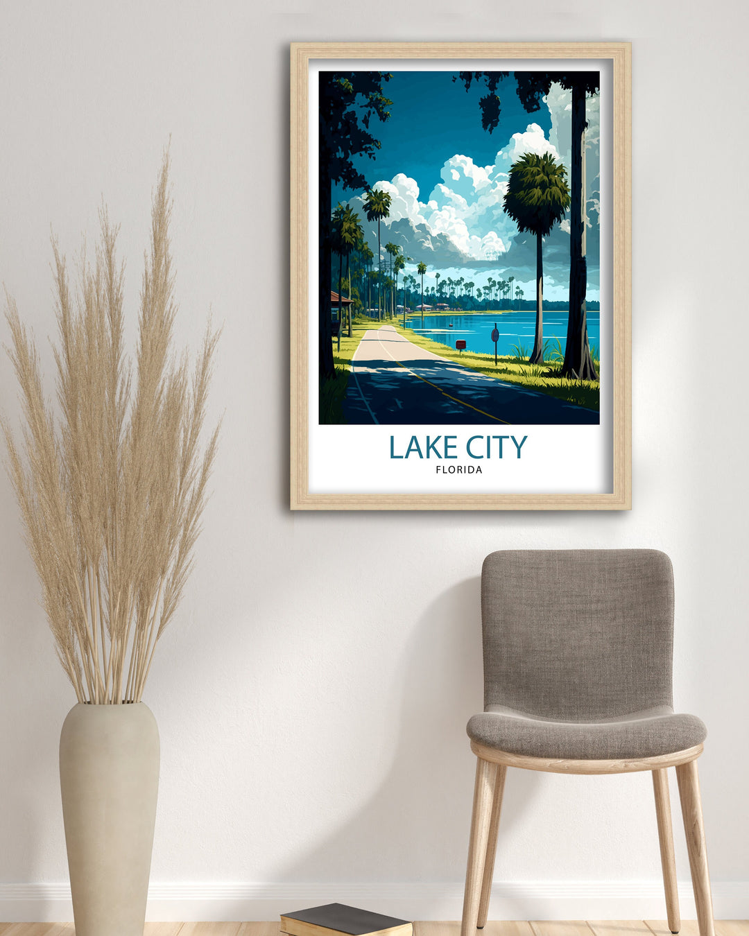 Lake City Florida Travel Poster|, Lake City Wall Art, Florida Nature Decor, Lake City Landscape Photography, Florida Scenic Poster, Lake City