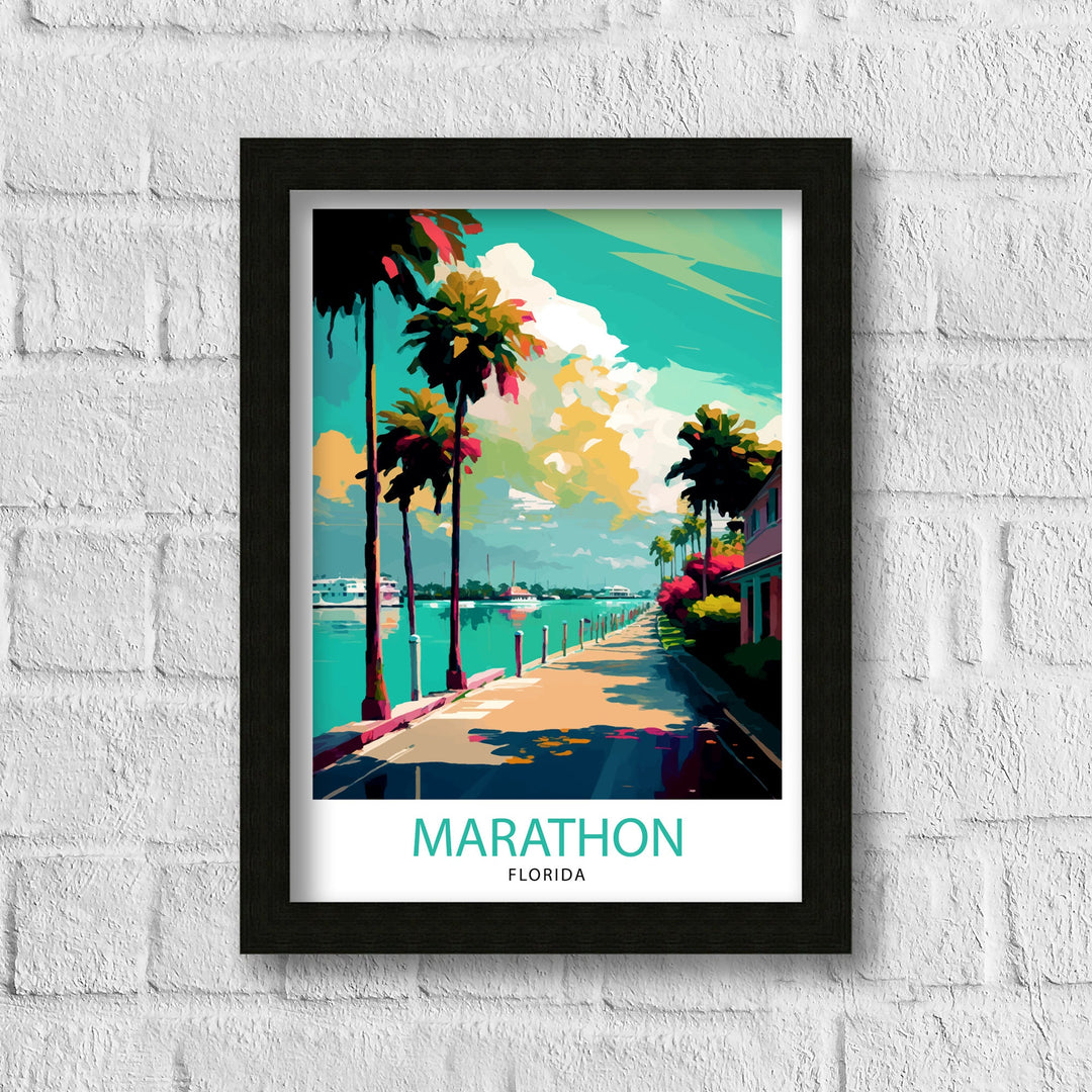 Marathon Florida Travel Poster