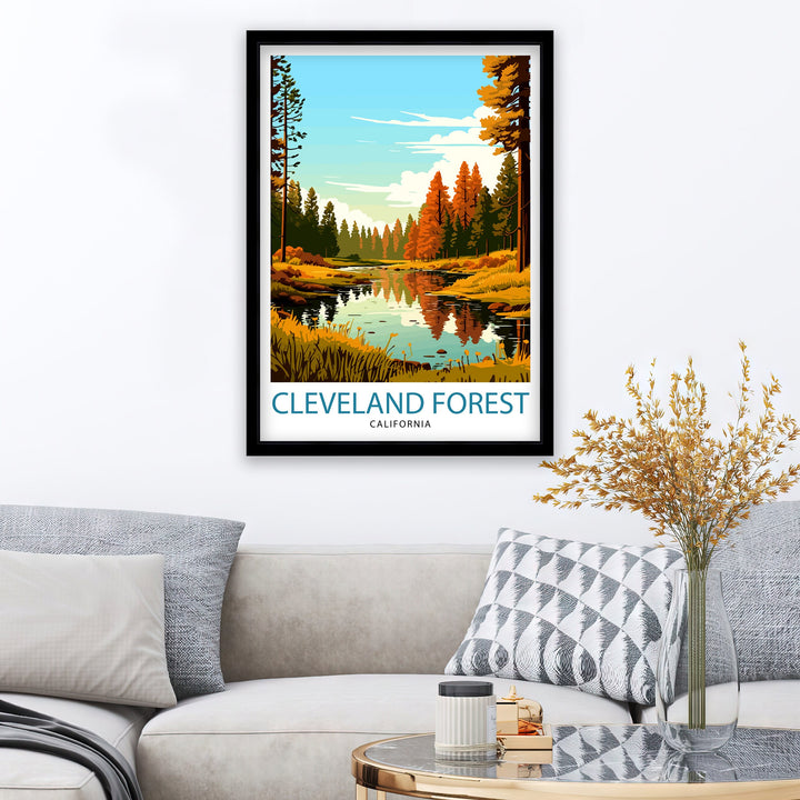 Cleveland Forest California Travel Poster