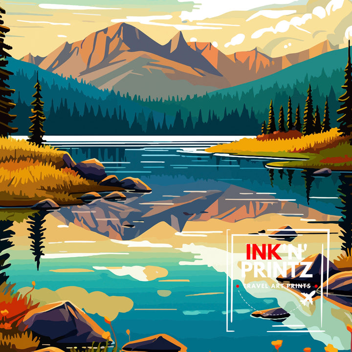 Clear Lake California Travel Print| Clear Lake Wall Decor Clear Lake Home Living Decor Clear Lake California Illustration Travel Poster