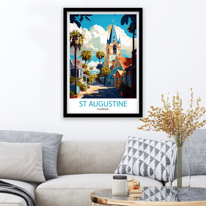 St Augustine Florida Travel Poster St Augustine