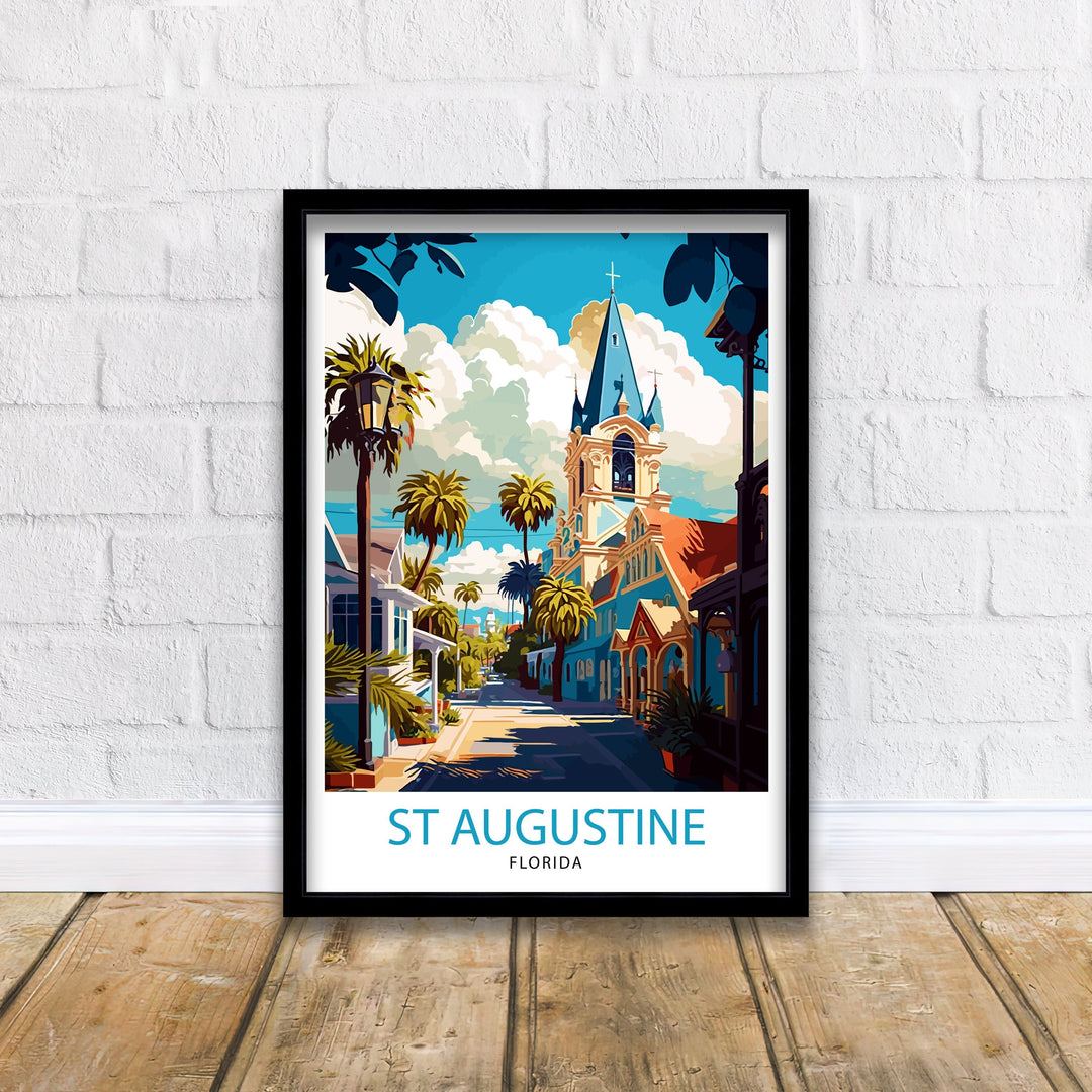 St Augustine Florida Travel Poster St Augustine