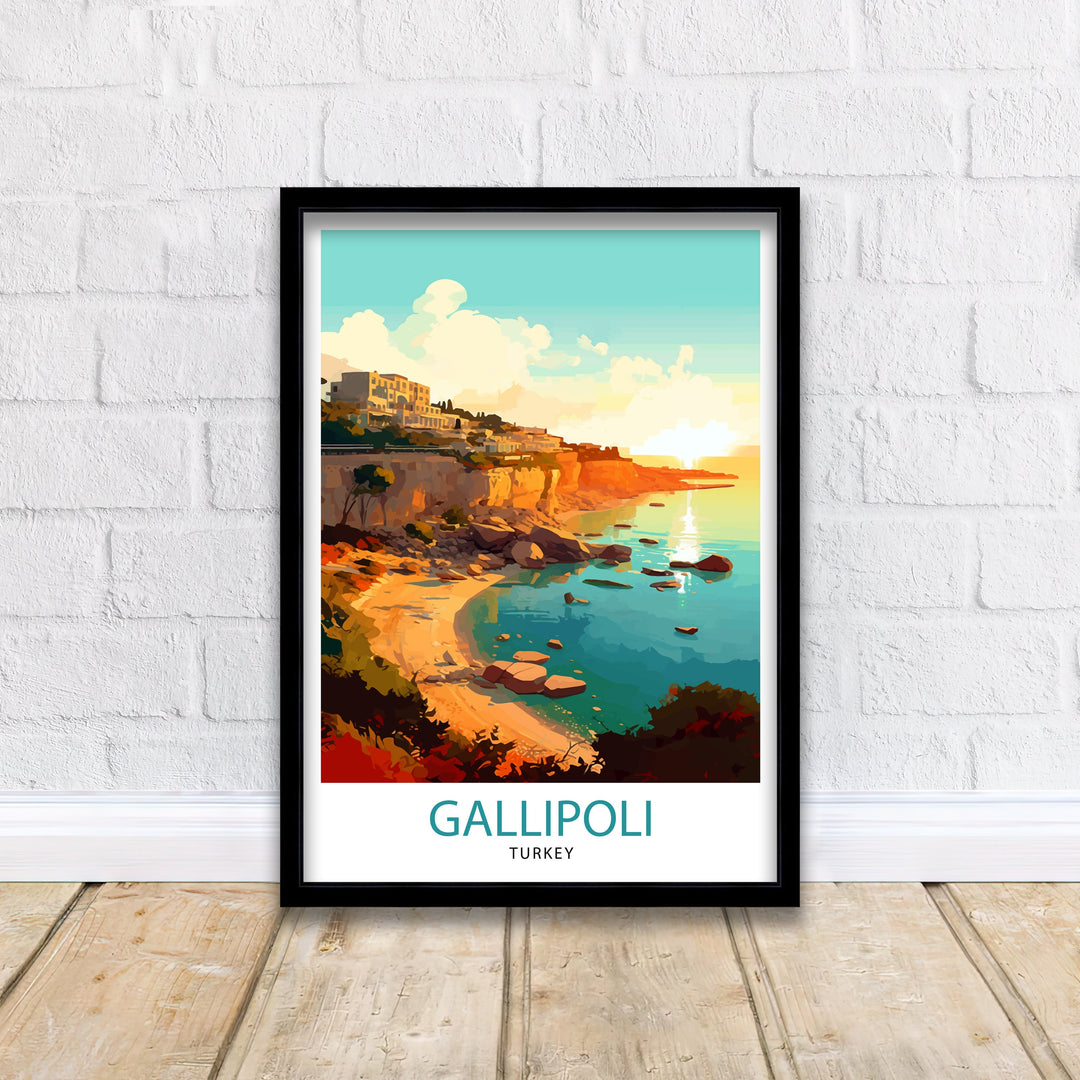 Gallipoli Turkey Travel Poster Gallipoli