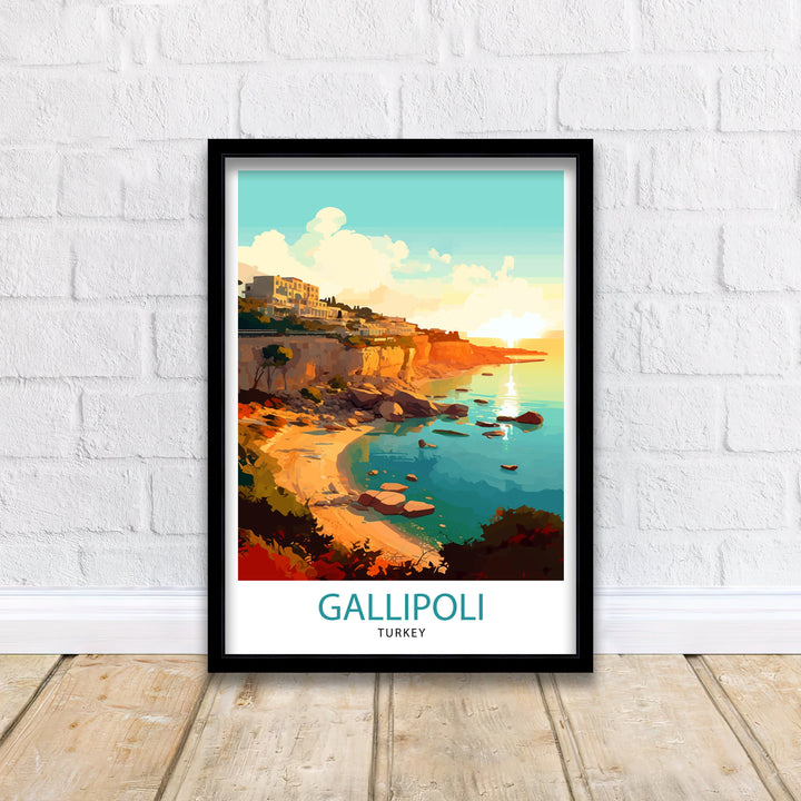 Gallipoli Turkey Travel Poster Gallipoli