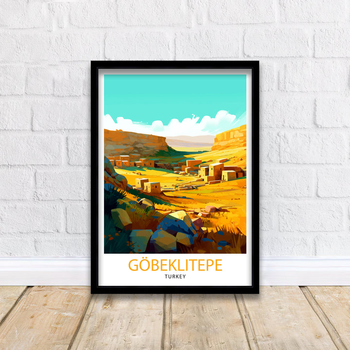 Göbeklitepe Turkey Travel Poster Göbeklitepe