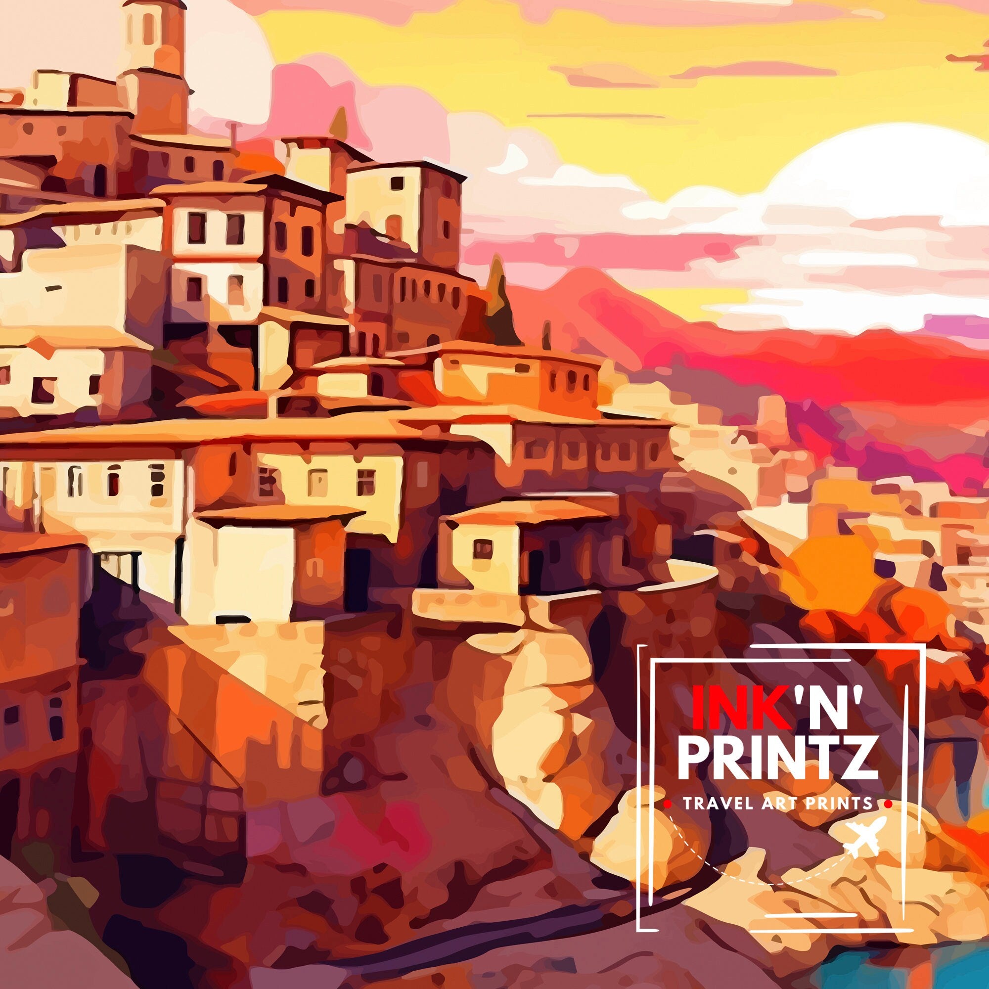 Gaziantep Turkey Travel Print Gaziantep Wall Decor Gaziantep Poster Turkey Travel Prints Gaziantep Art Print Gaziantep IllustrationGaziantep
