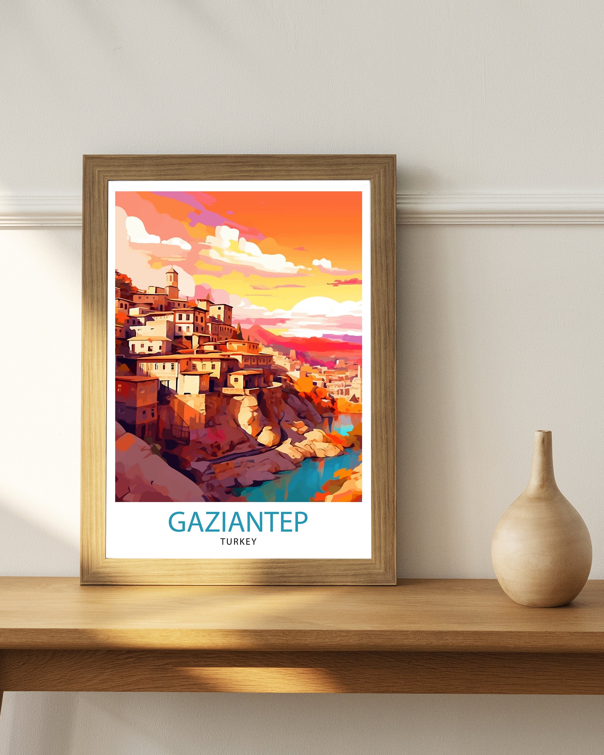 Gaziantep Turkey Travel Print Gaziantep Wall Decor Gaziantep Poster Turkey Travel Prints Gaziantep Art Print Gaziantep IllustrationGaziantep