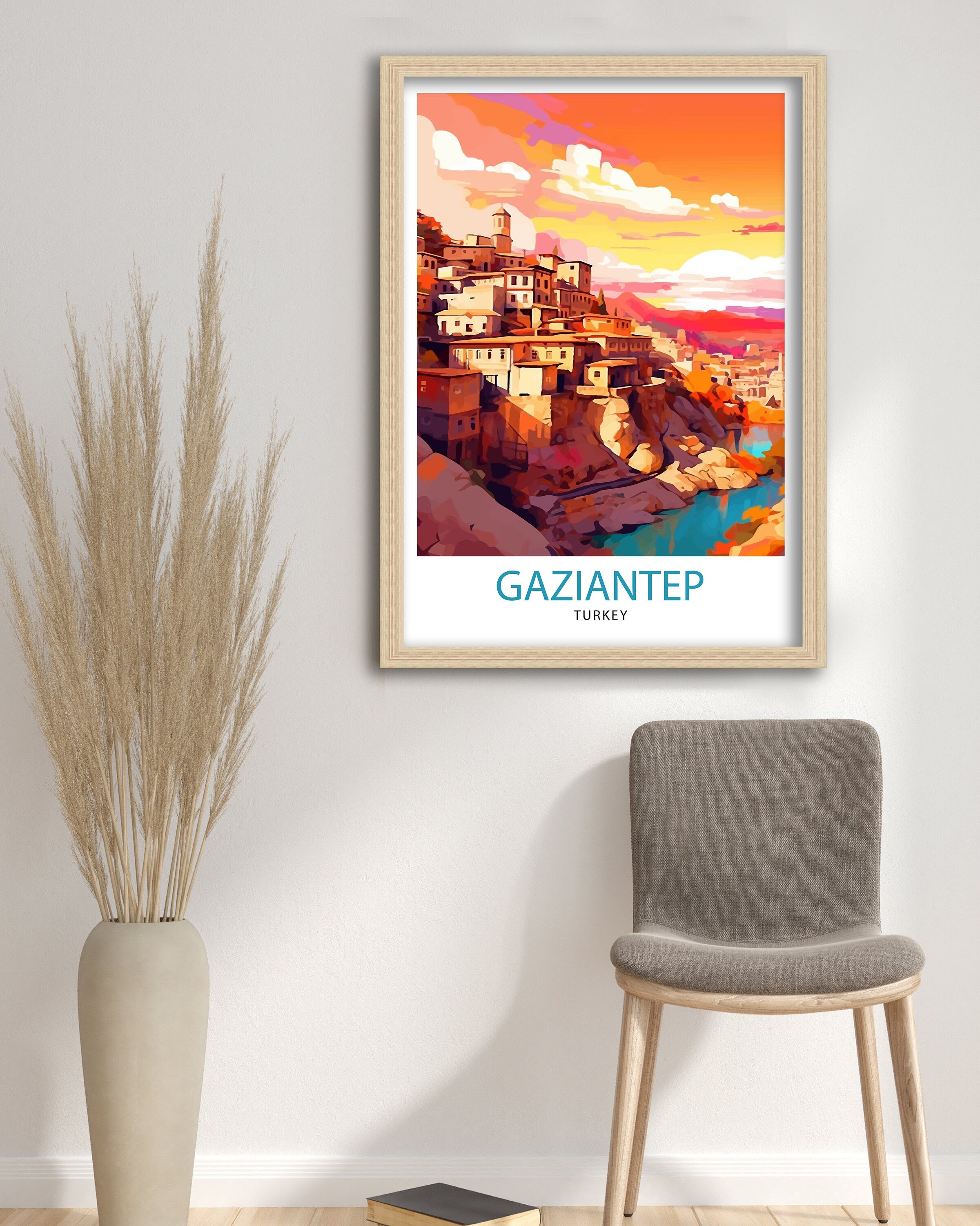 Gaziantep Turkey Travel Print Gaziantep Wall Decor Gaziantep Poster Turkey Travel Prints Gaziantep Art Print Gaziantep IllustrationGaziantep