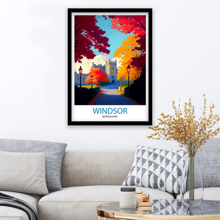 Windsor Berkshire Travel Poster Windsor