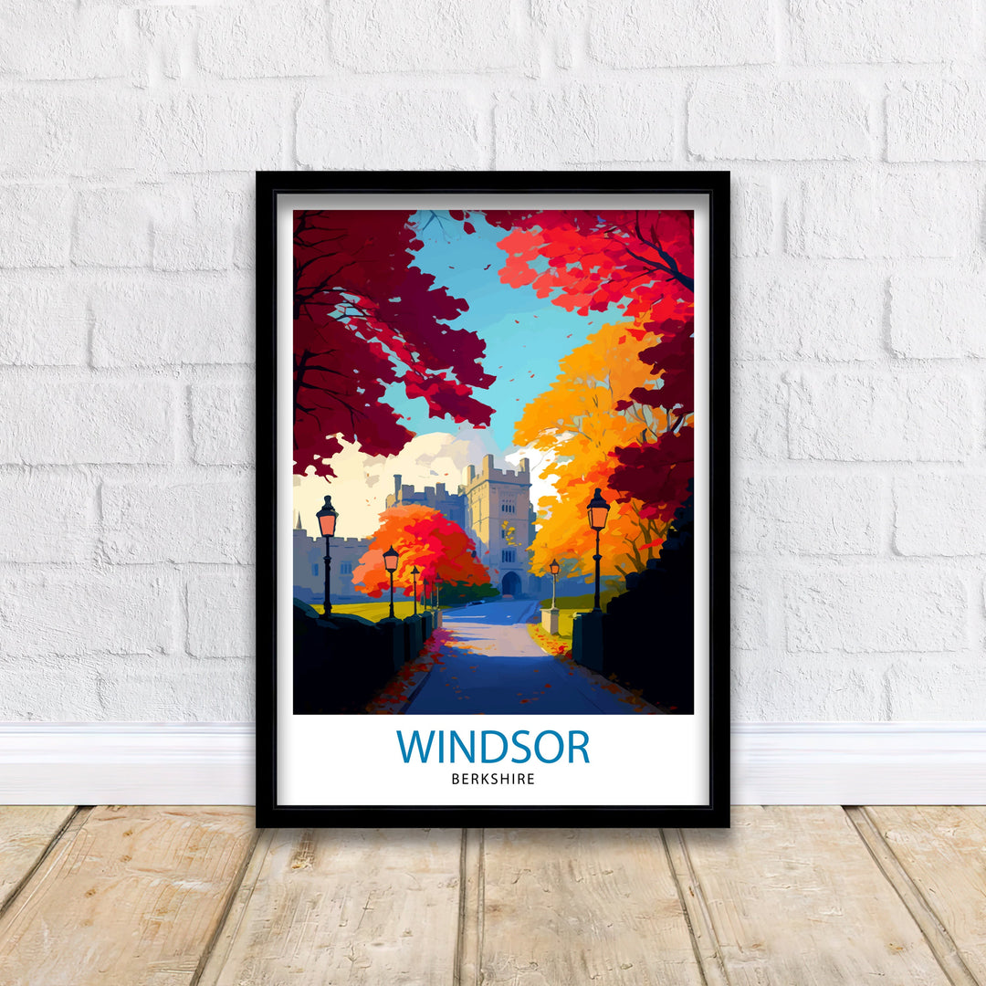 Windsor Berkshire Travel Poster Windsor