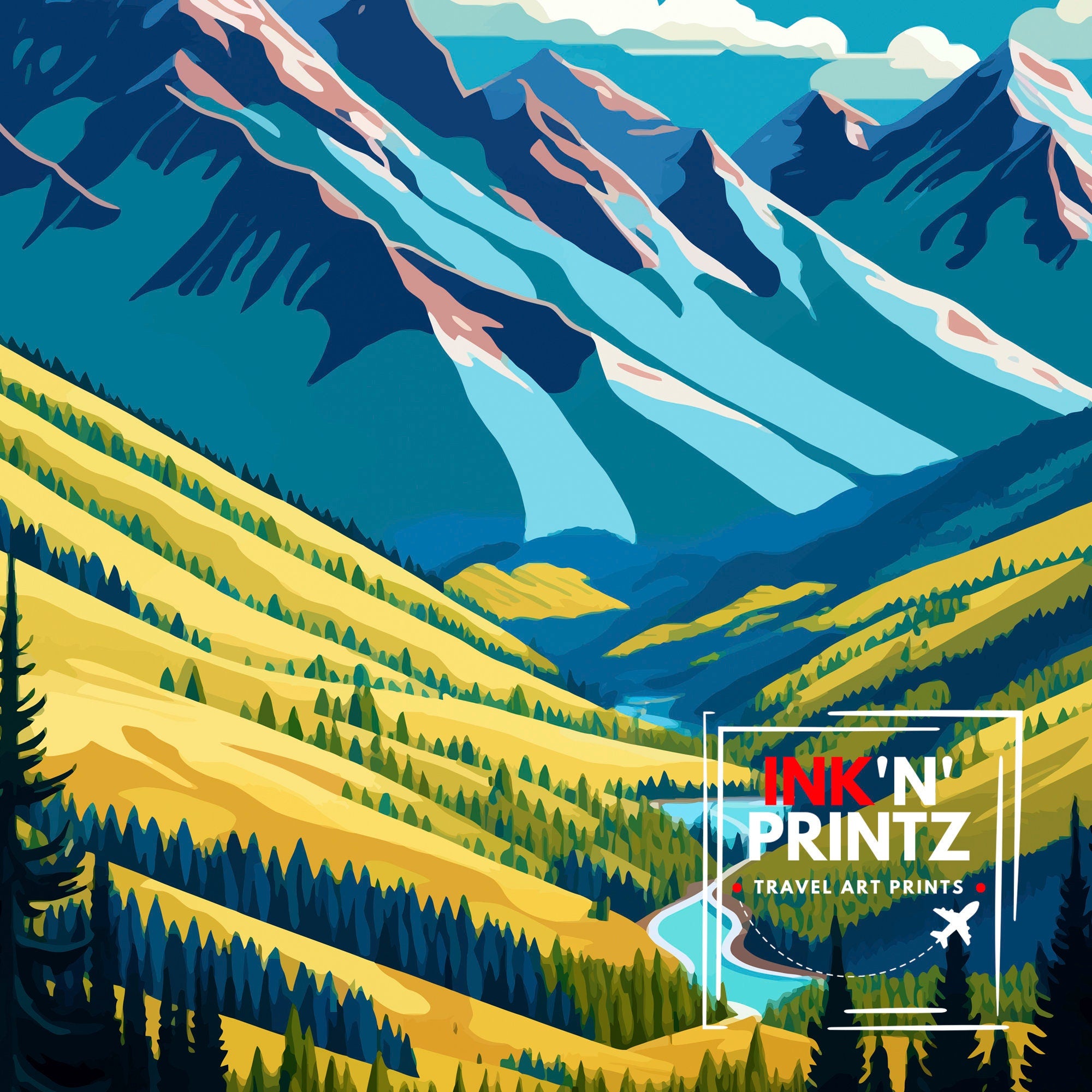 Vail Colorado Travel Poster Vail Wall Art Vail Mountain Print| Colorado Travel Decor Vail Ski Resort Poster Vail Colorado Art Vail Landscape
