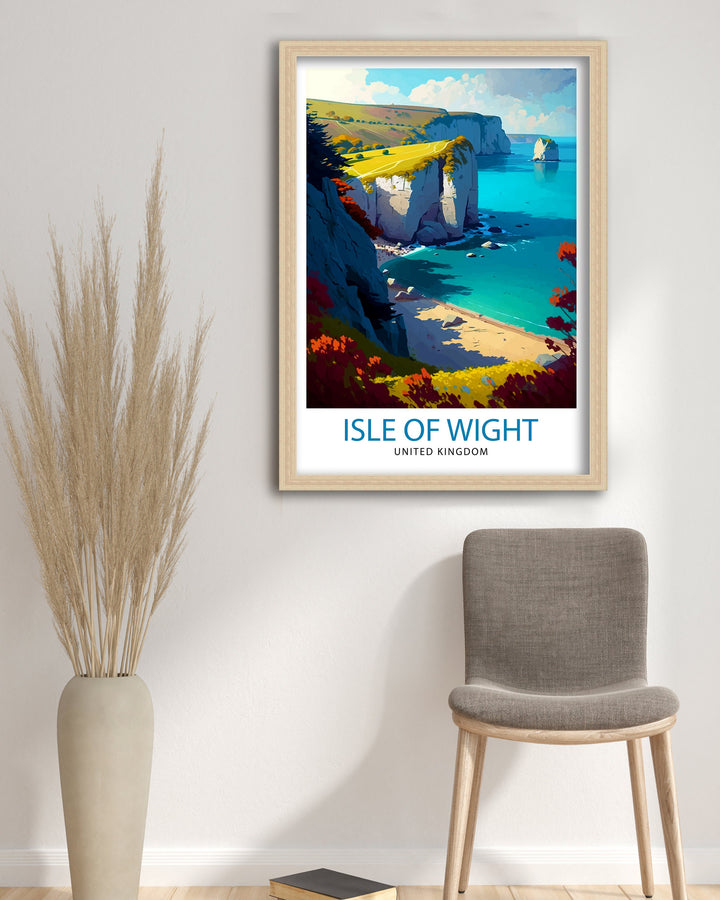 Isle of Wight Travel Poster Isle of Wight