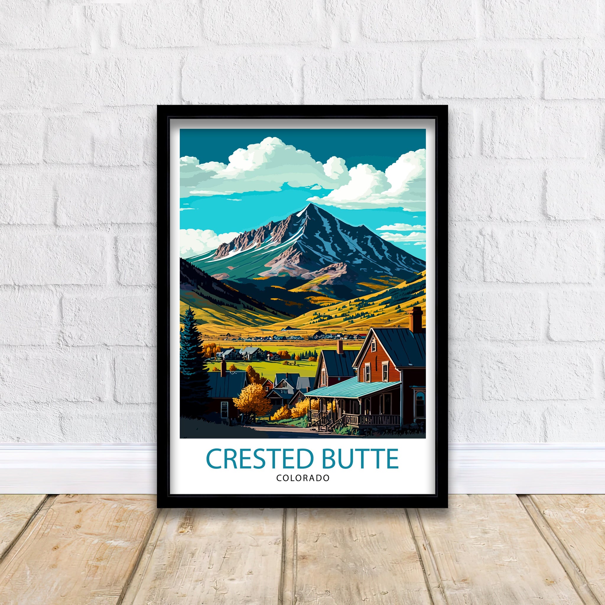 Mount Elbert Colorado Travel Poster Colorado Wall Art Mountain Landscape Print Colorado Adventure Decor Gift for Hikers
