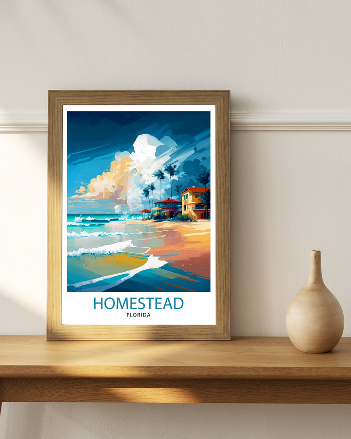 Homestead Florida Travel Poster