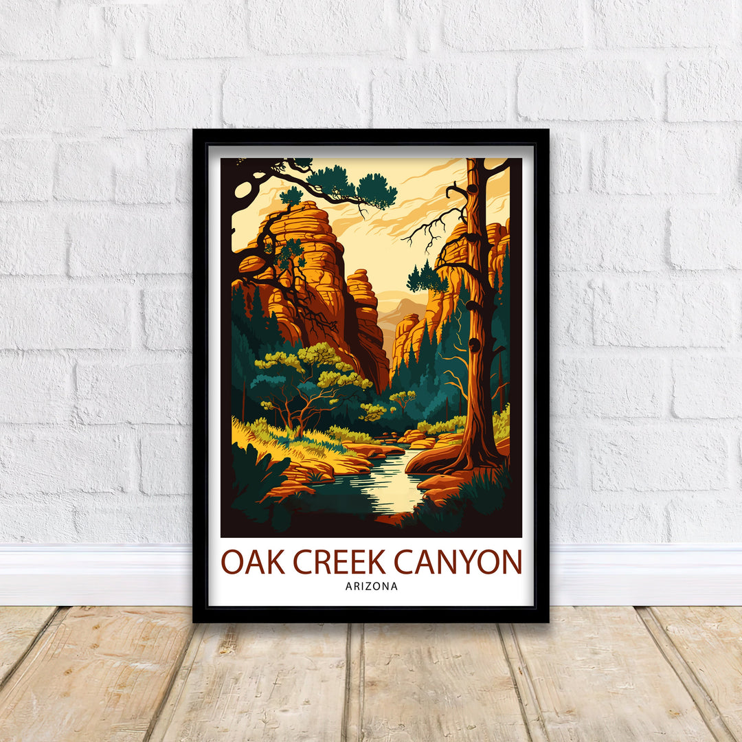 Oak Creek Arizona Travel Poster