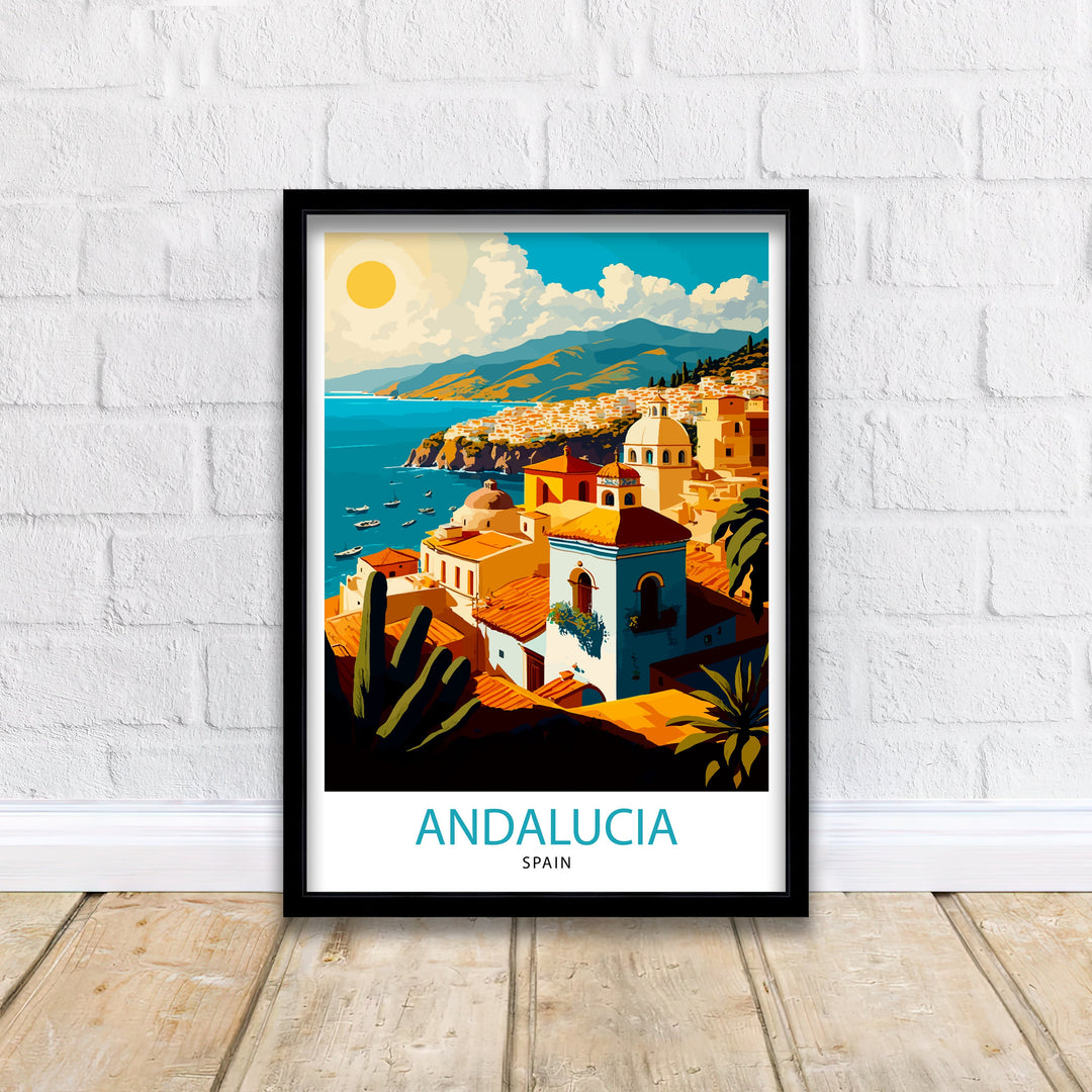 Andalucia Spain Travel Poster Andalucia Wall Art Spanish Decor Travel Poster Andalucia Landscape Poster Home Decor