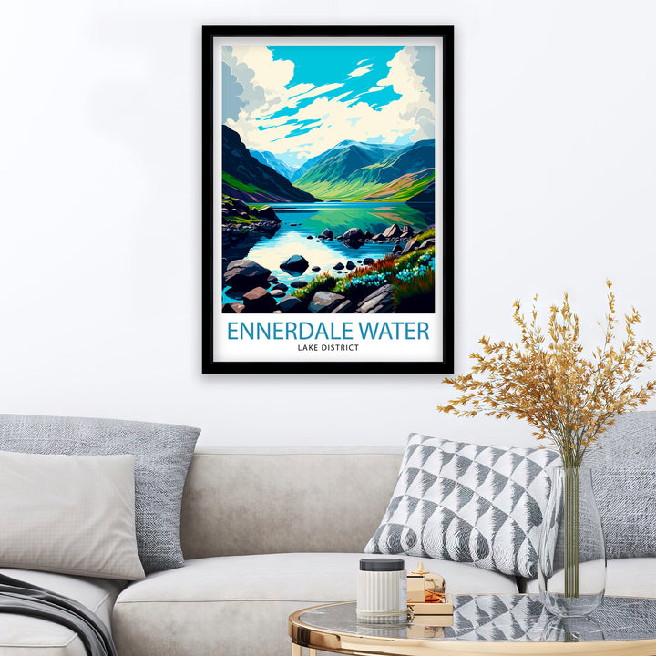 Ennerdale Water Lake District Travel Poster Lake District