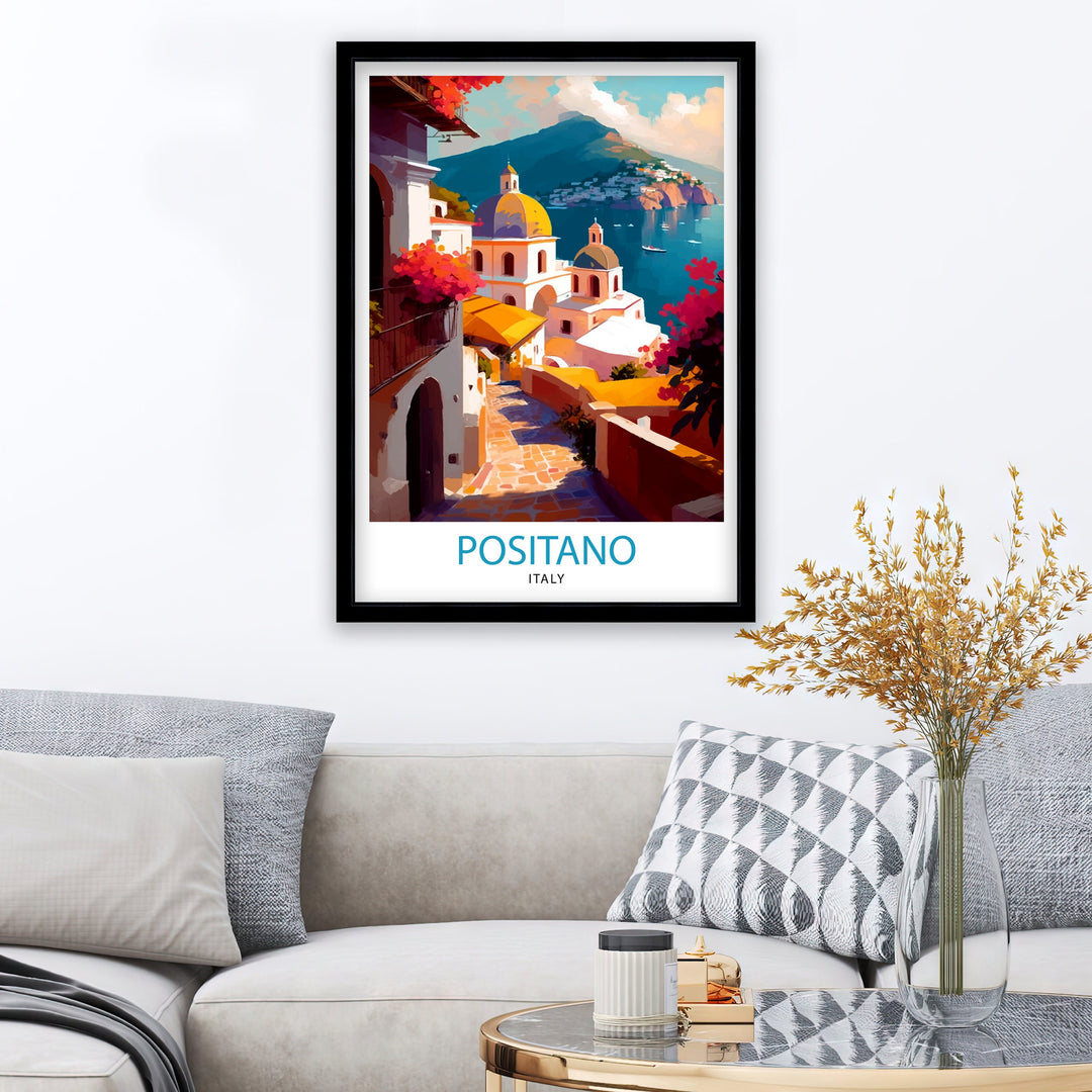 Positano Italy Travel Poster Positano