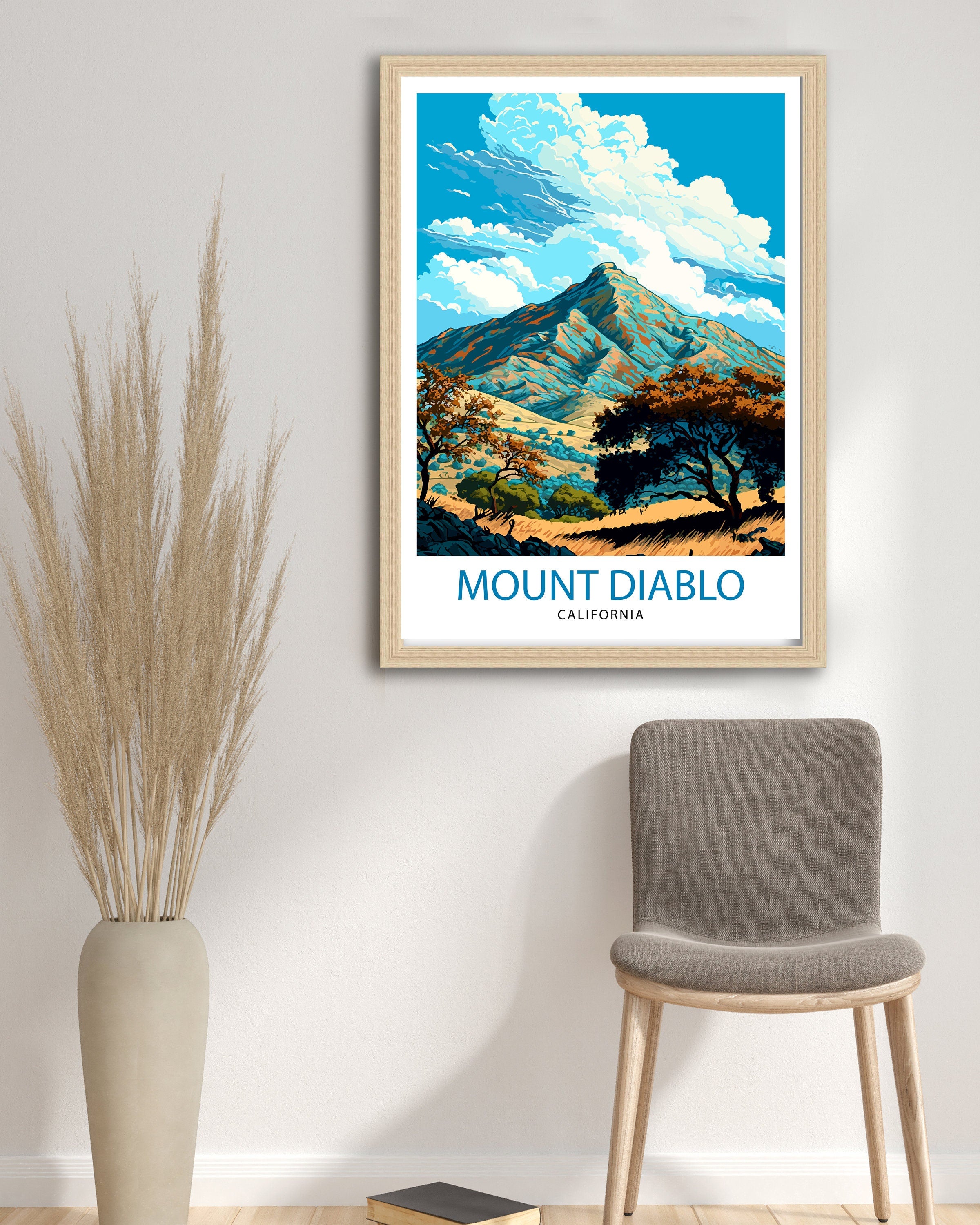 Mount Diablo Travel Print| Mount Diablo Wall Decor Mount Diablo Poster California Travel Prints Mount Diablo Art Print Mount Diablo
