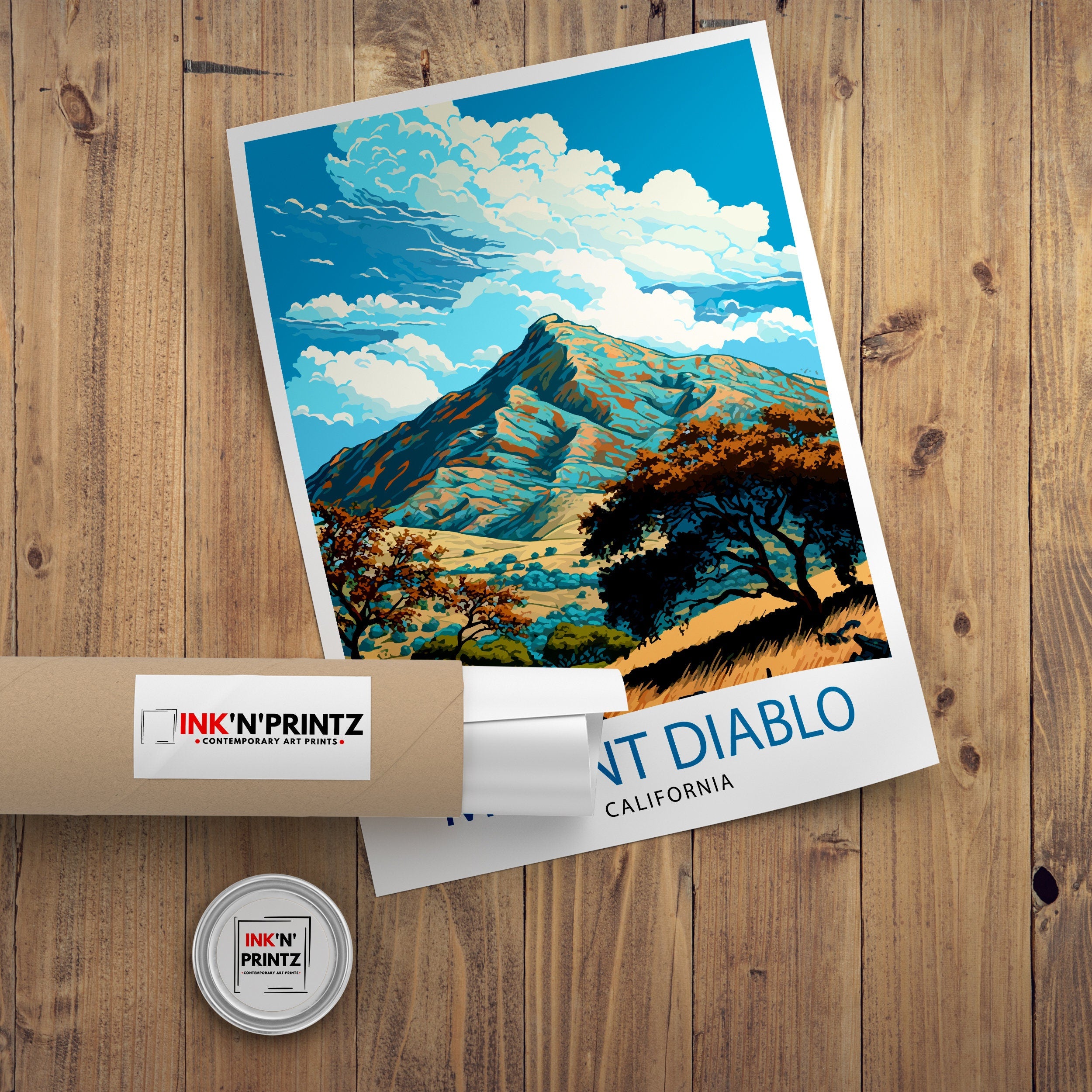 Mount Diablo Travel Print| Mount Diablo Wall Decor Mount Diablo Poster California Travel Prints Mount Diablo Art Print Mount Diablo