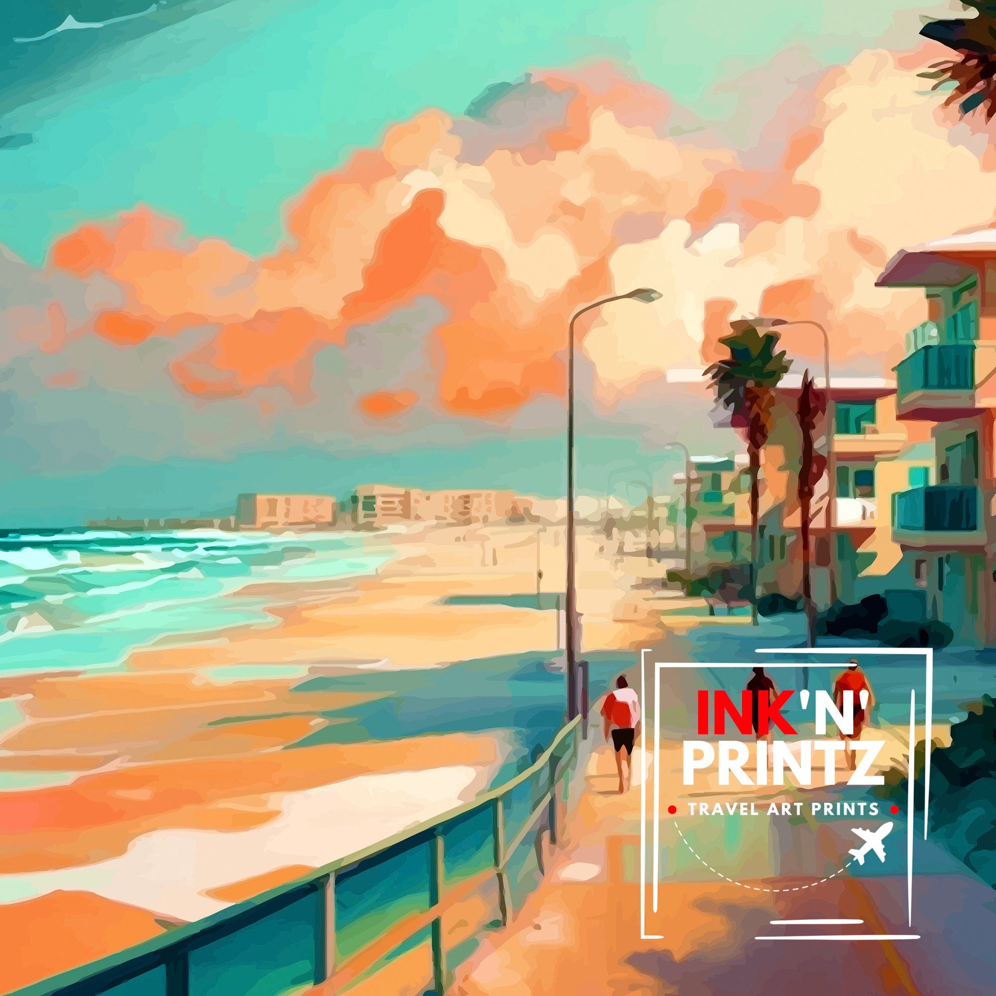 South Padre Island Travel Print South Padre Island Wall Decor South Padre Island Poster Texas Travel Prints South Padre Island Art Print