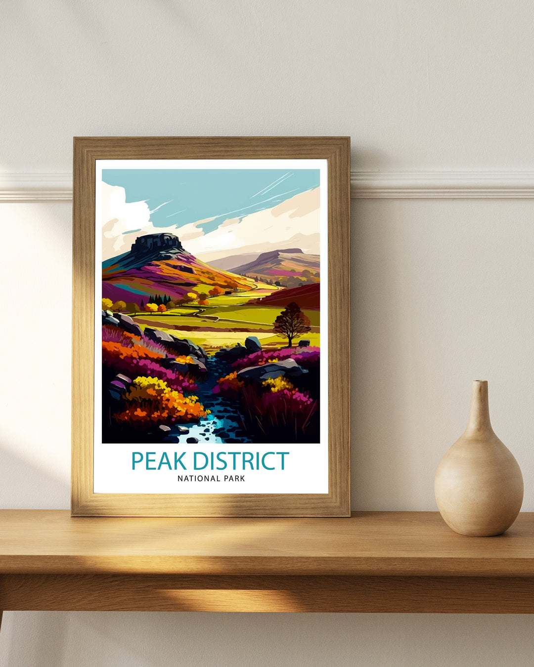 Peak District National Park Travel Poster Peak District