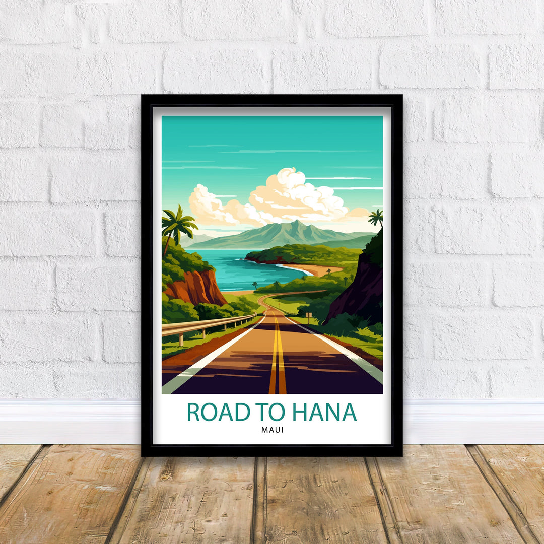 Road to Hana Maui Travel Poster