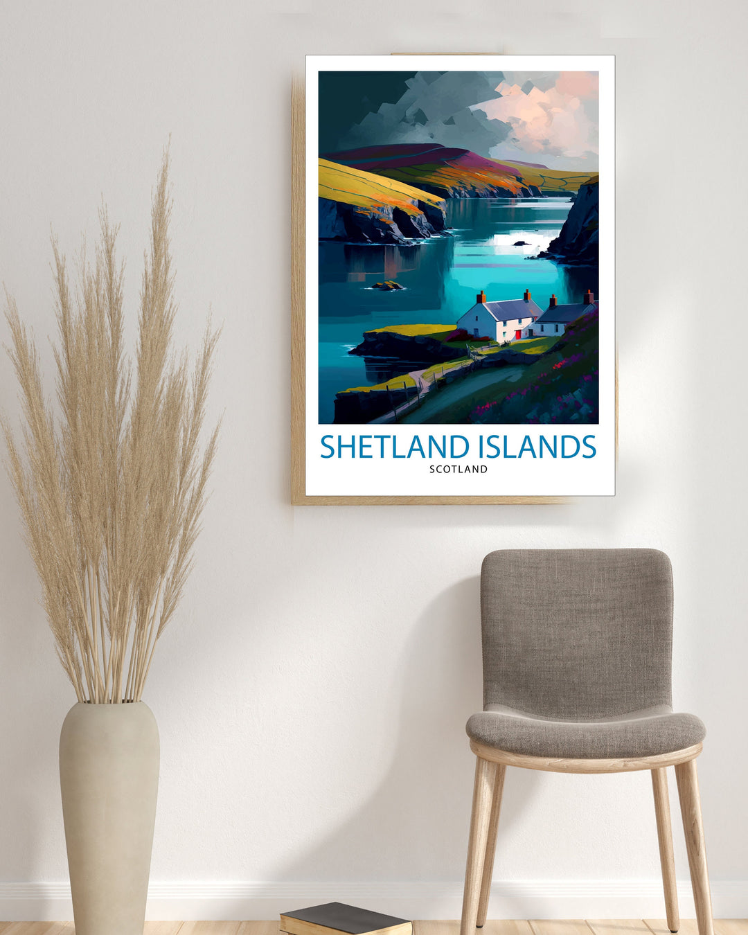 Shetland Islands Travel Poster Shetland