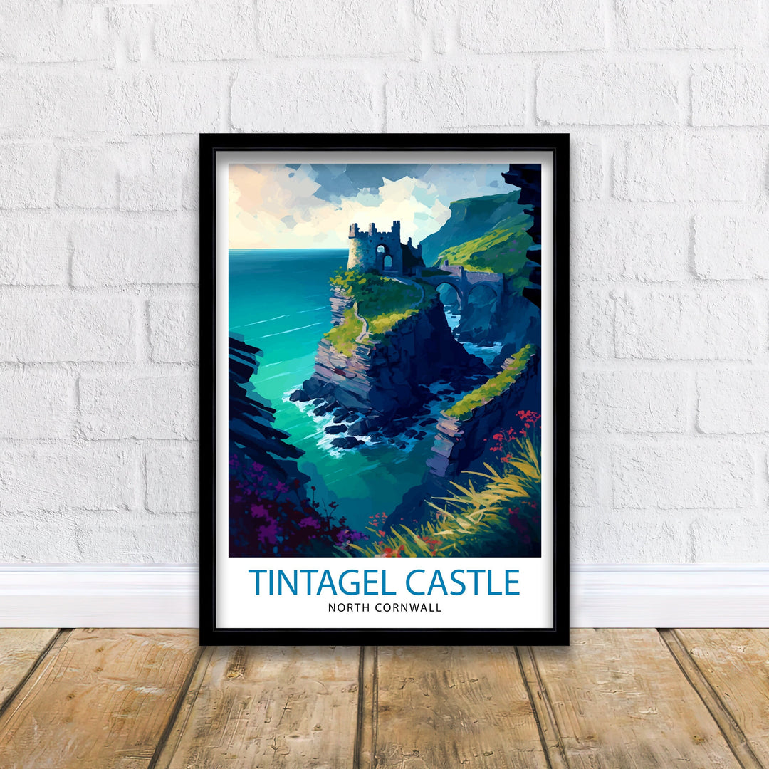 Tintagel Castle Travel Poster Tintagel