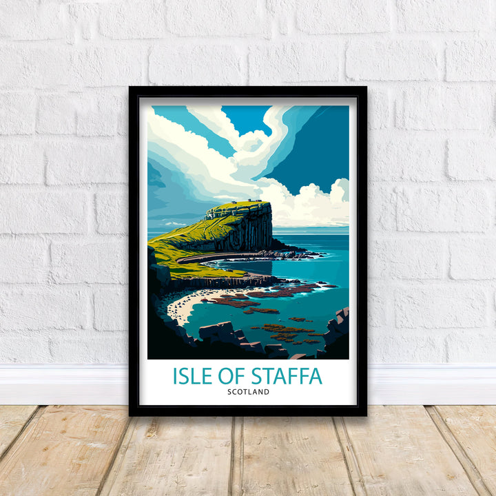 Staffa Scotland Travel Poster Staffa