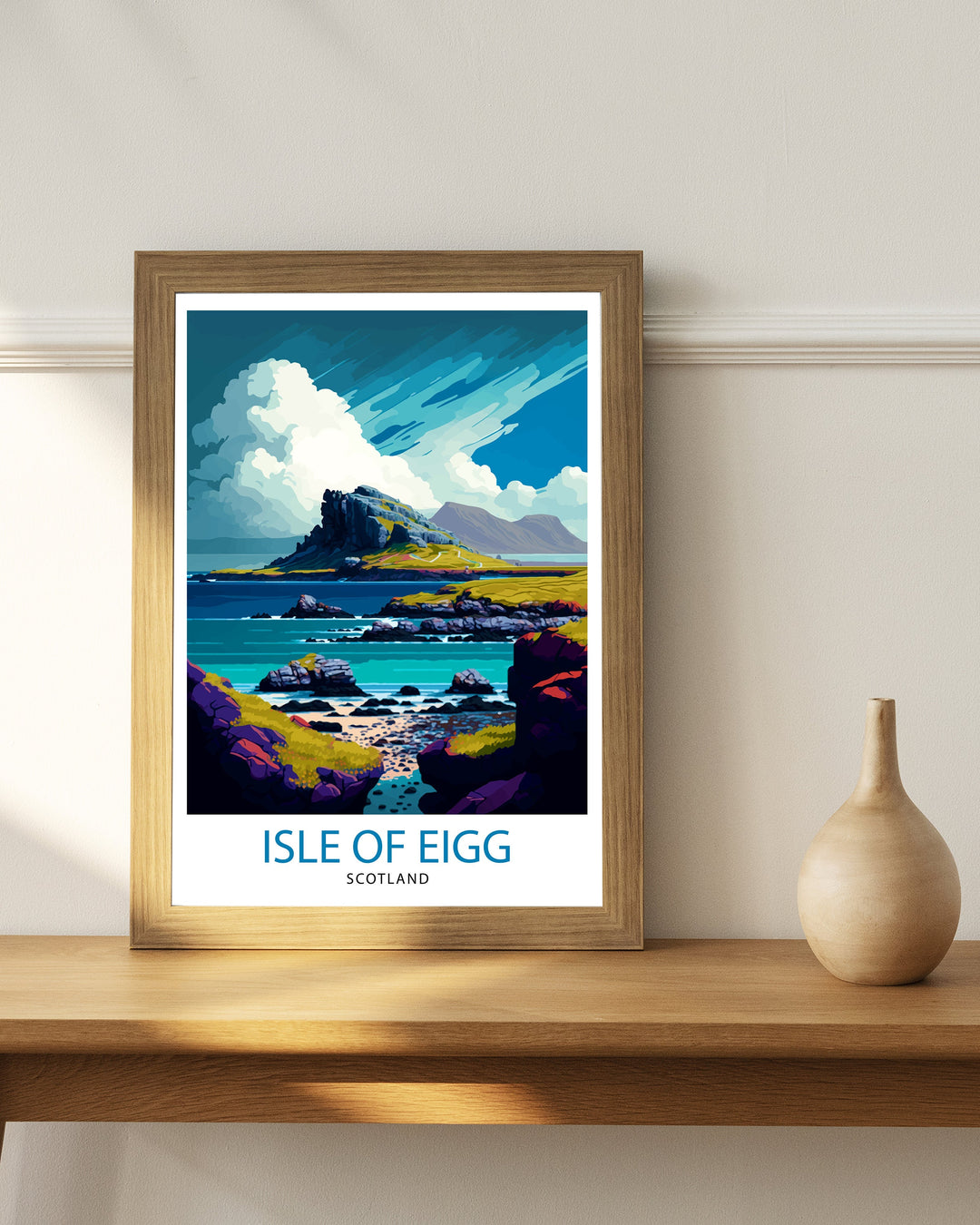 Isle of Eigg Scotland Travel Poster Eigg