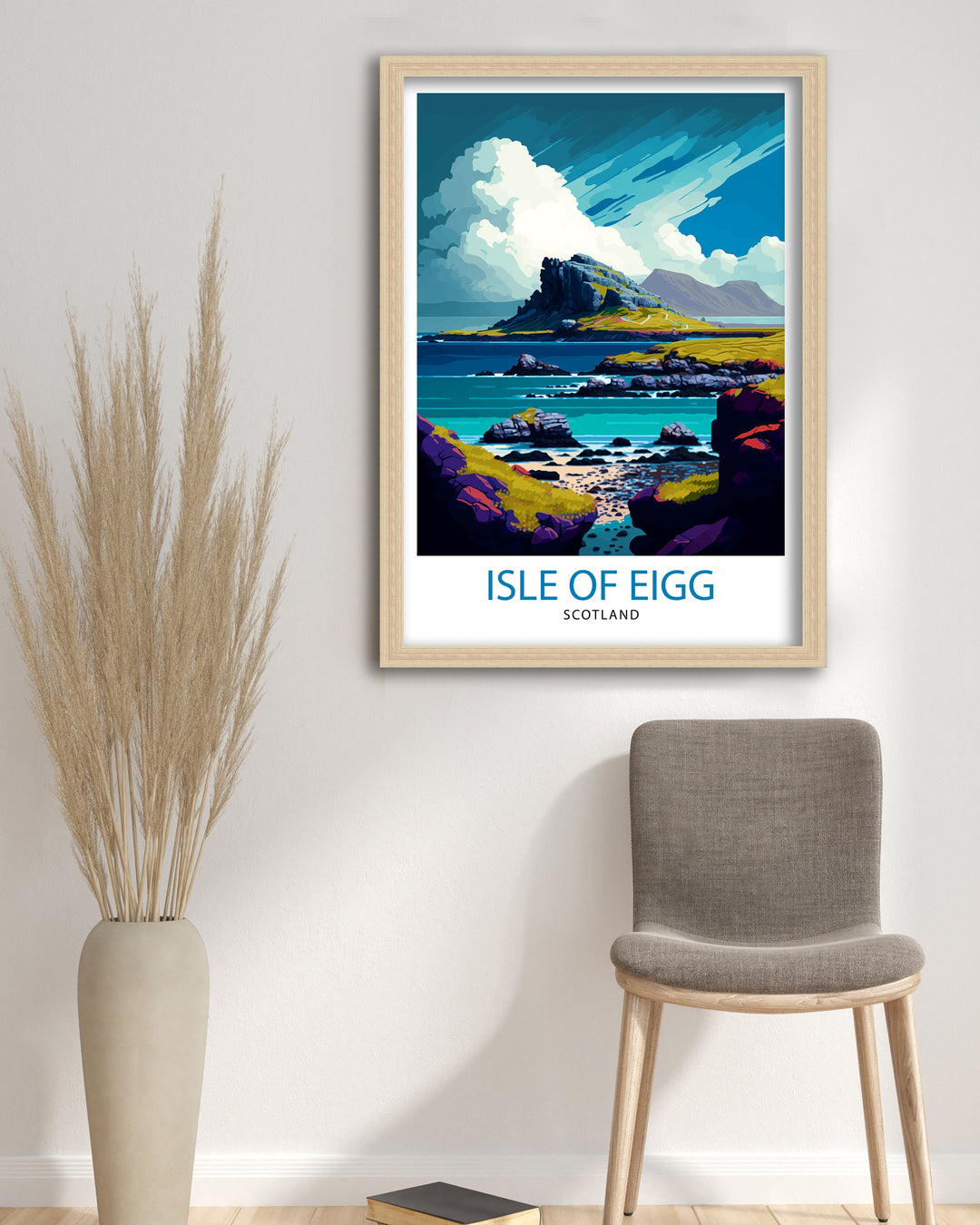 Isle of Eigg Scotland Travel Poster Eigg