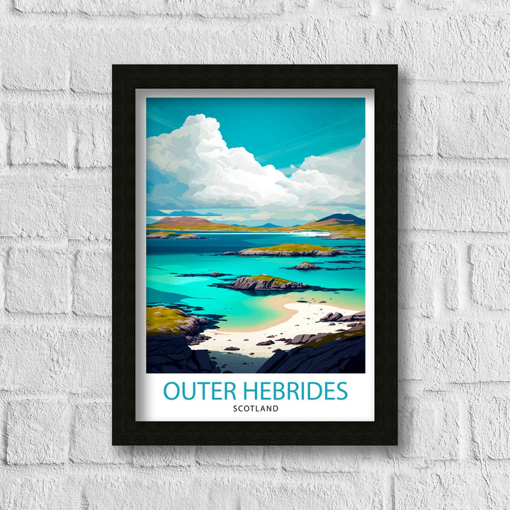 Outer Hebrides Travel Poster Hebrides