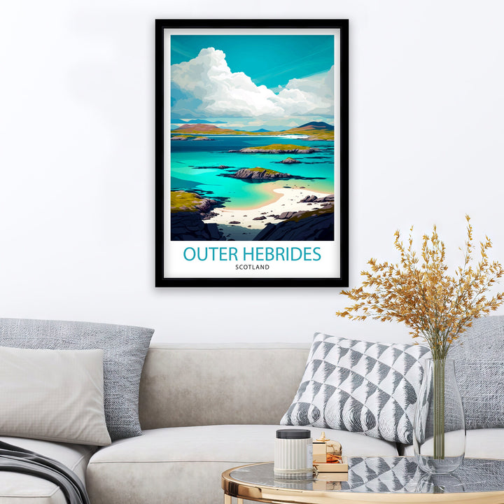 Outer Hebrides Travel Poster Hebrides