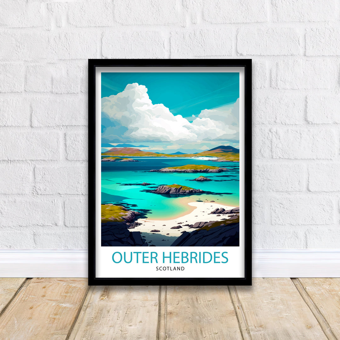 Outer Hebrides Travel Poster Hebrides