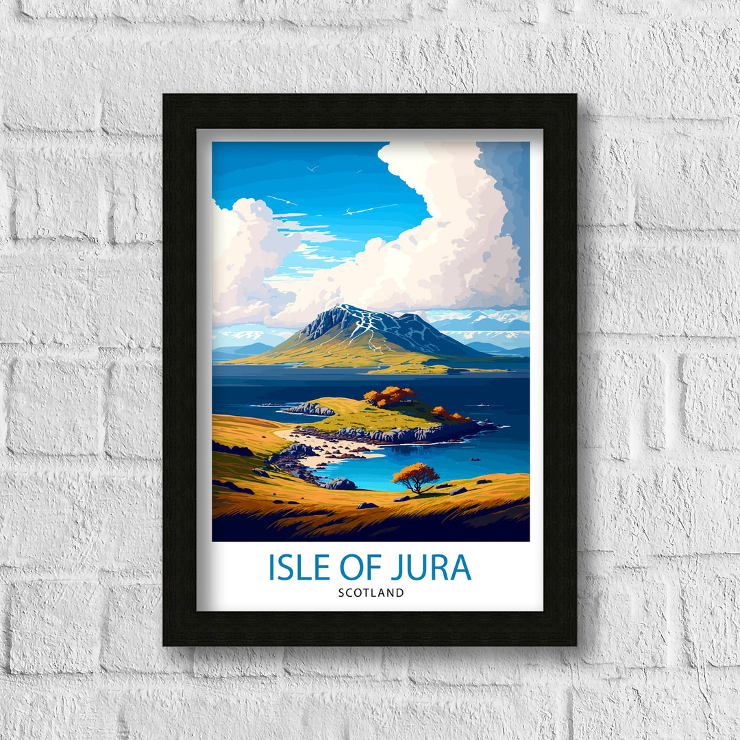 Isle of Jura Scotland Travel Poster Jura