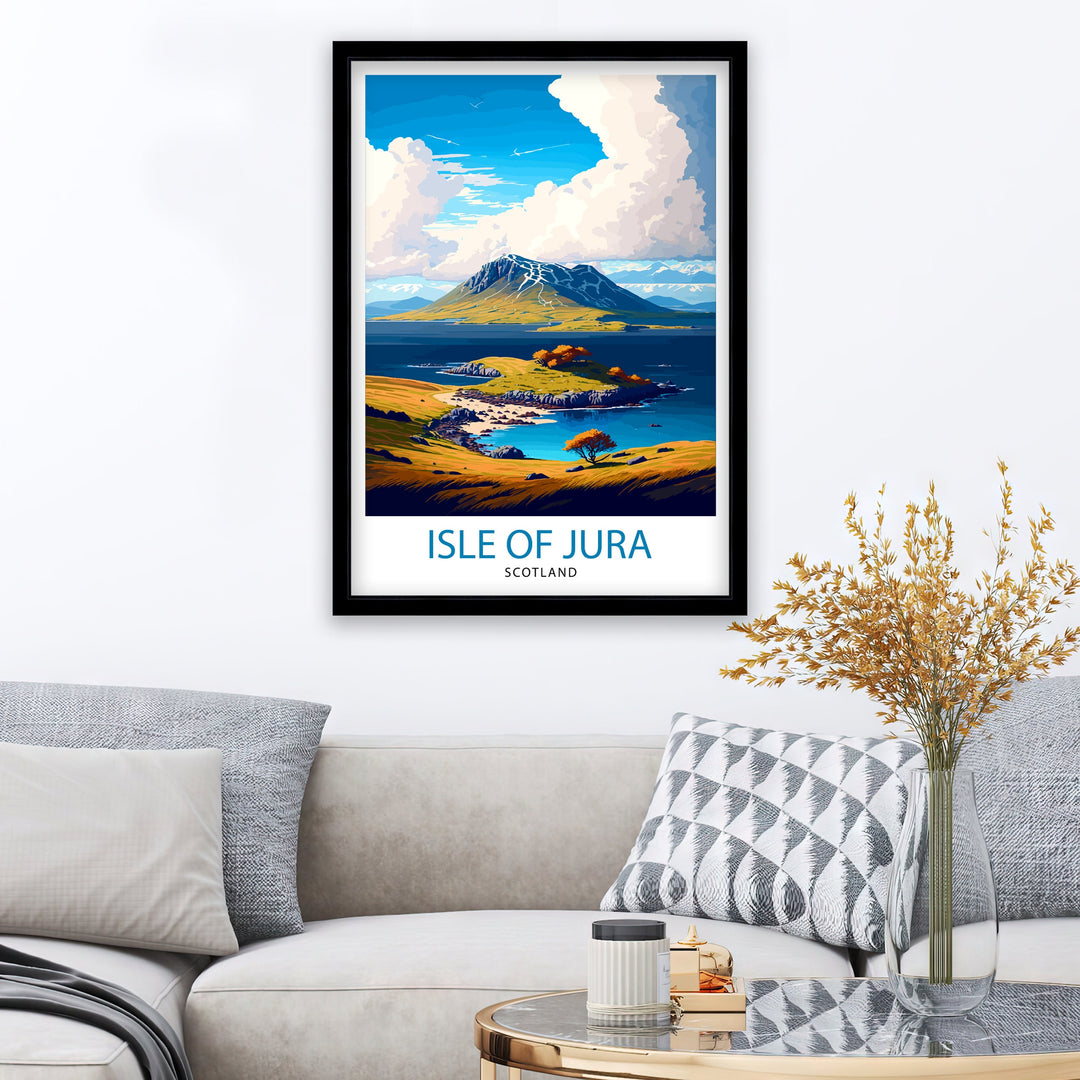 Isle of Jura Scotland Travel Poster Jura