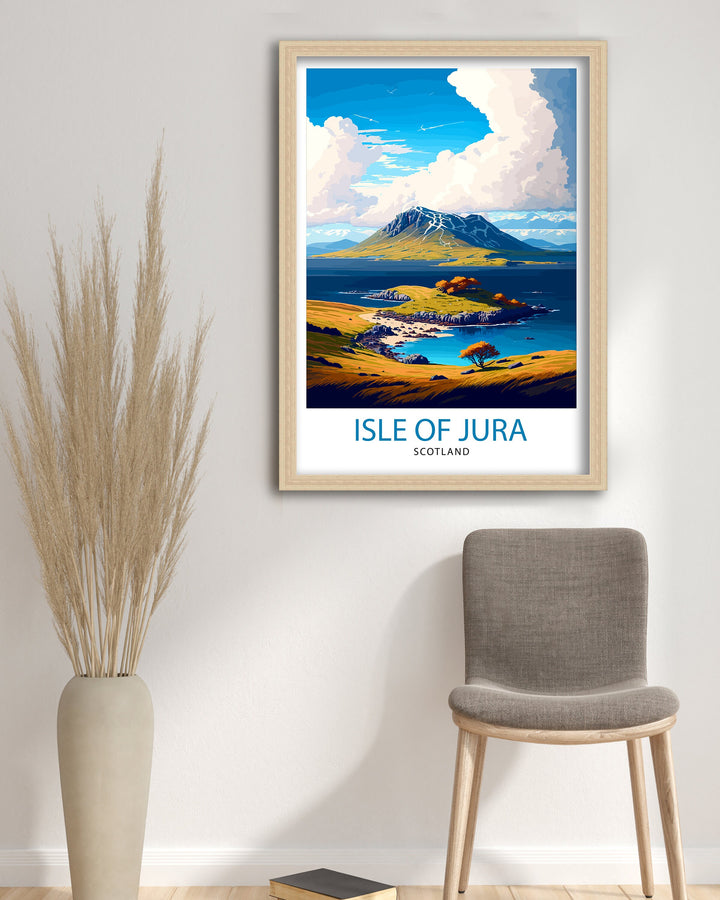 Isle of Jura Scotland Travel Poster Jura