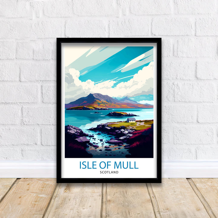 Isle of Mull Scotland Travel Poster Mull