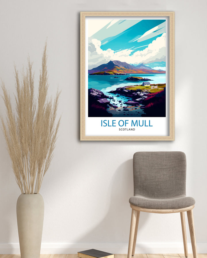 Isle of Mull Scotland Travel Poster Mull