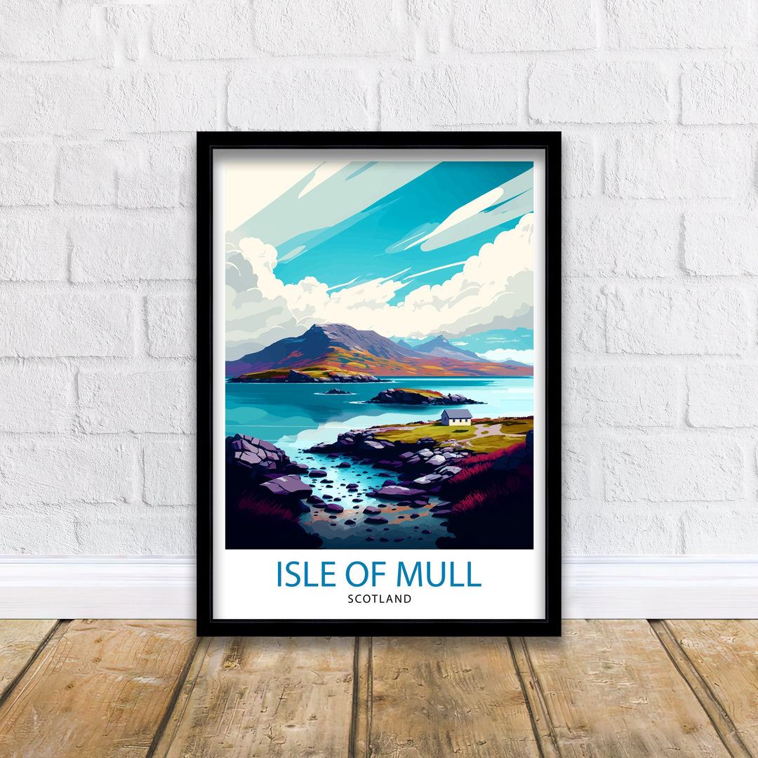 Isle of Mull Scotland Travel Poster Mull